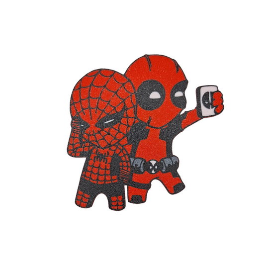 Imán Deadpool y Spiderman