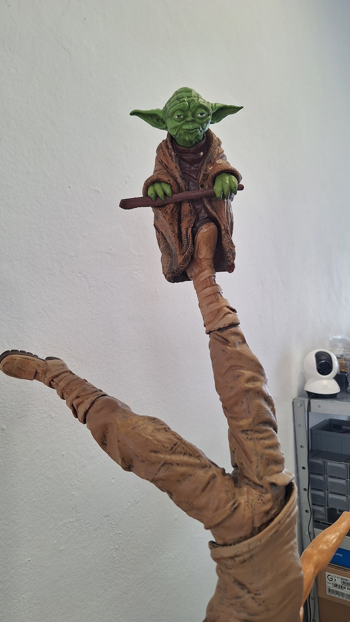 Figura con diorama - Luke y Yoda