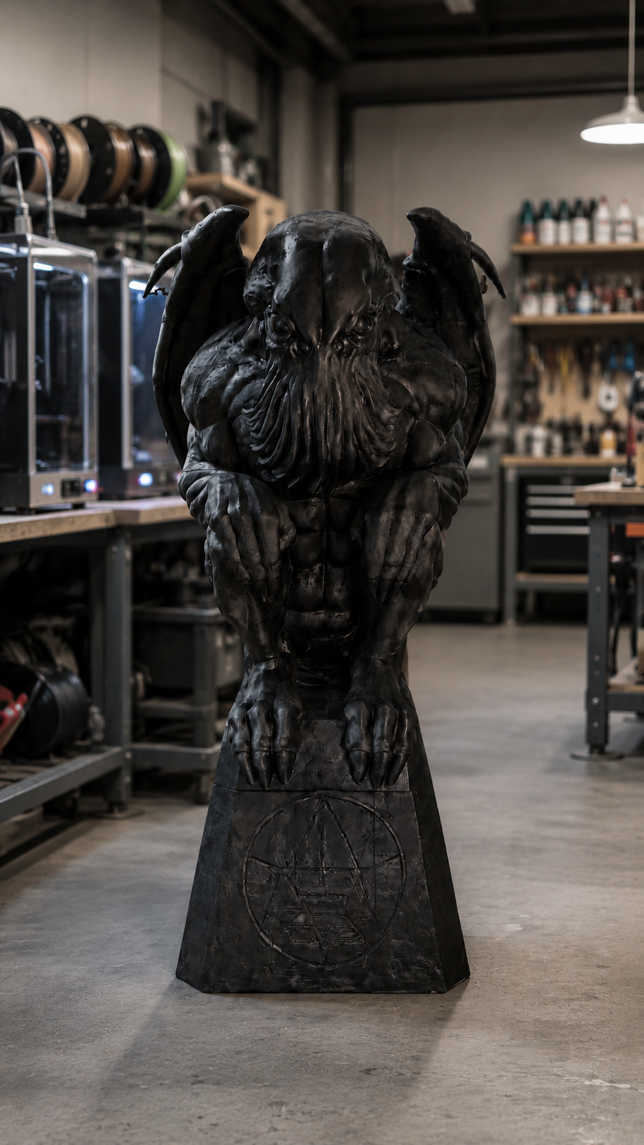 Figura de Cthulhu a tamaño real impresa en 3D
