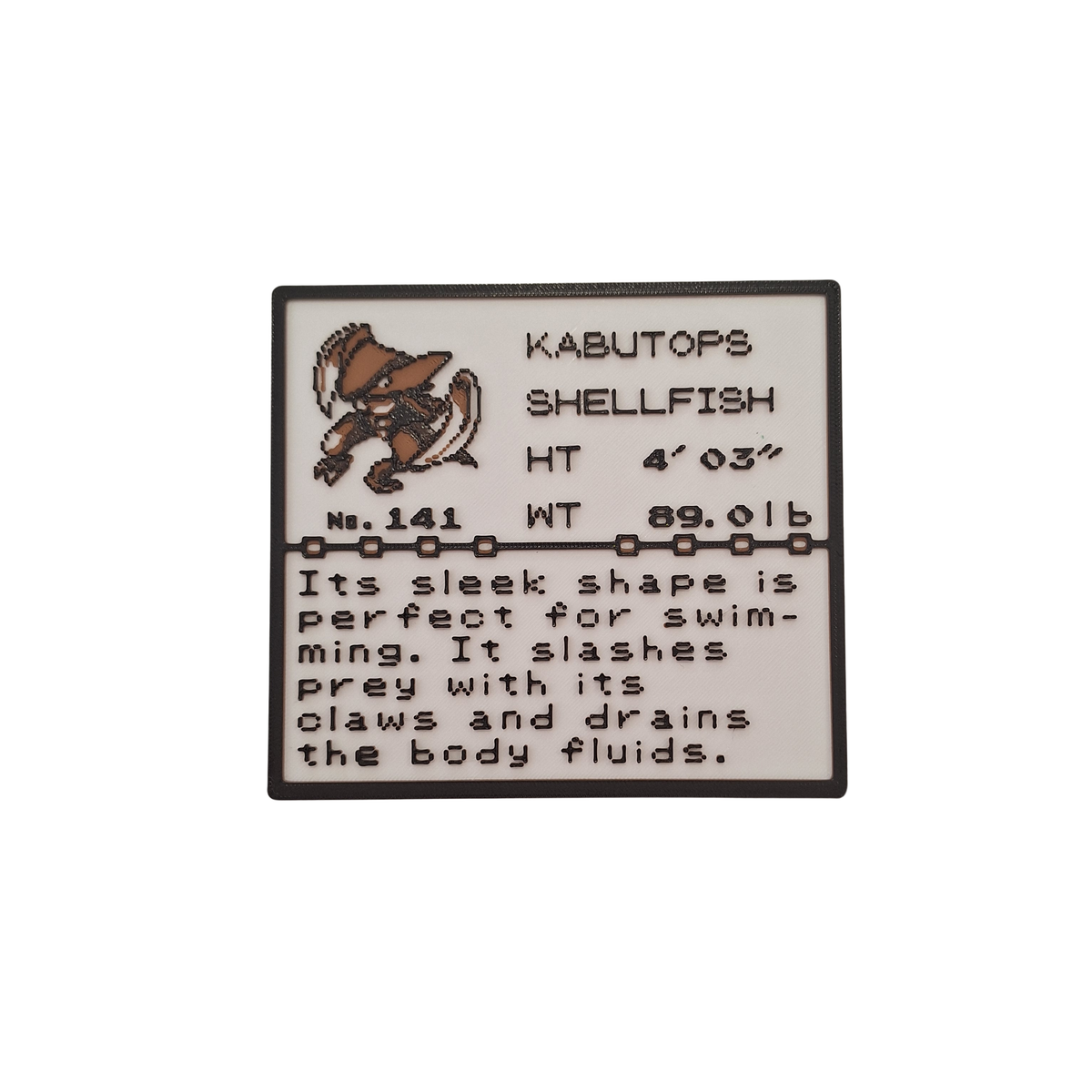 Cuadro Pokédex - Kabutops